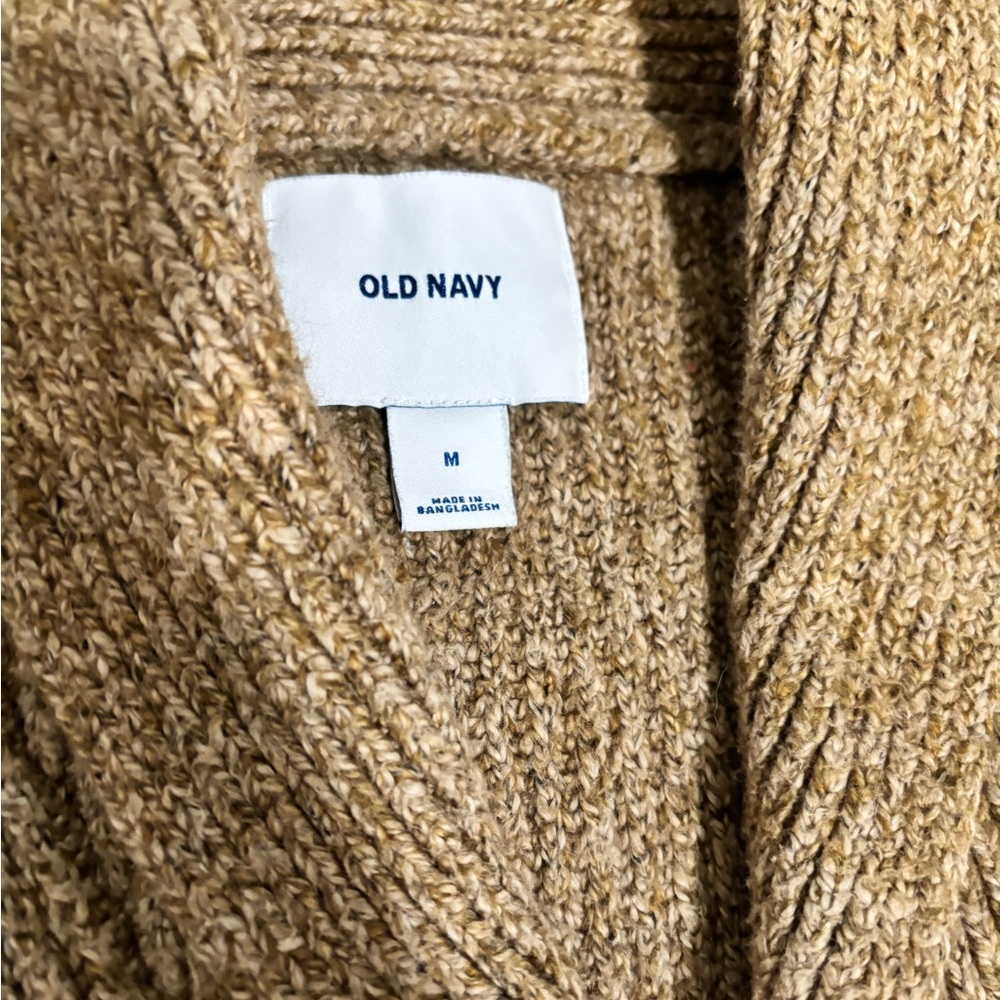 Old Navy Men's Brown Cardigan Sweater - Picture 2 of 3